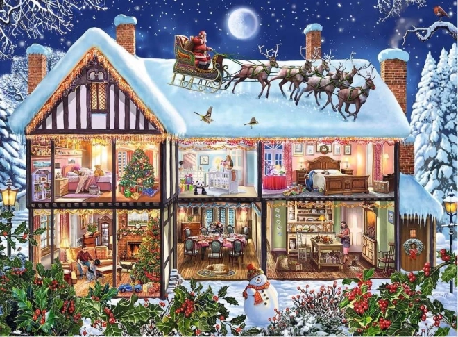 Puzzle Ravensburger Noël à la maison 100 pièces