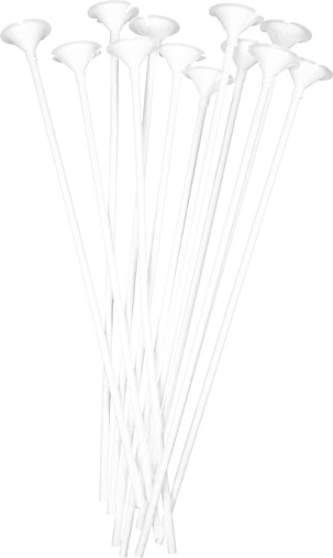 Bâtonnets en papier pour ballons, 18 pcs