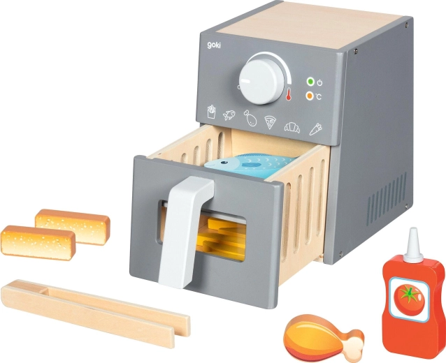 Friteuse à air chaud en bois avec accessoires