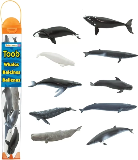 Safari Ltd. Toobs tube Baleines (10 figurines)