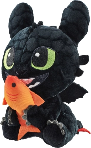 Dragons – peluche Krokmou (Bezzubka) souriant 18 cm - 1 pièce