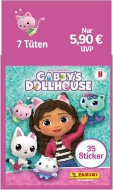 Panini Gabby’s Dollhouse stickers eco-blister (7 sachets)