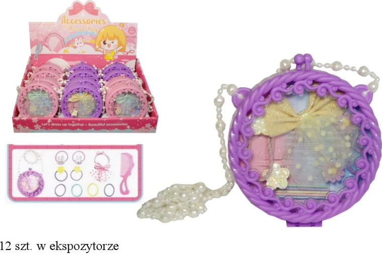 Set fille d’élastiques avec peigne dans une pochette décorative
