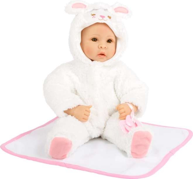 small foot poupée agneau avec corps souple et accessoires