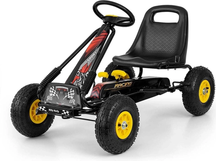 Kart à pédales Milly Mally Thor noire