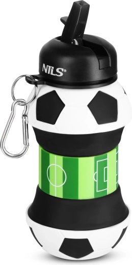 Gourde pliable en silicone NILS Camp pour enfants 550 ml football