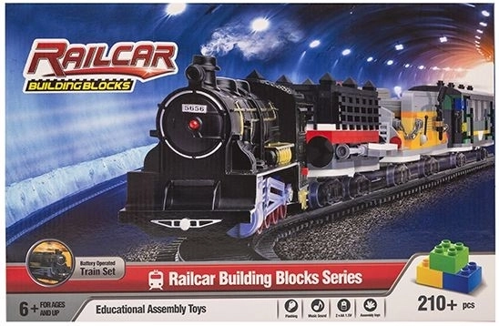 Jeu de construction train à grande vitesse avec rails 210 pièces, lumière et son - 1 pièce