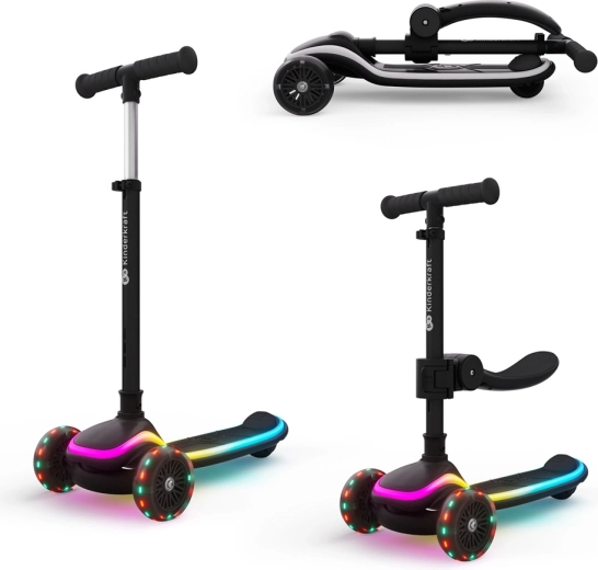 Kinderkraft Raket Up trottinette et porteur enfant 2-en-1 noir