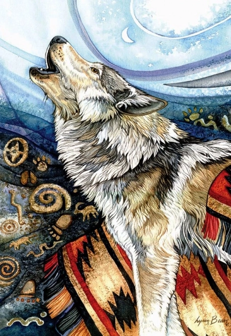 Puzzle Loup Hurlant 260 pièces