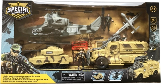 Ensemble militaire avec figurines