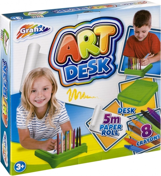 Table à dessin avec crayons de cire Grafix