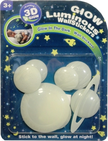 Autocollants muraux lumineux planètes pour chambre d’enfant