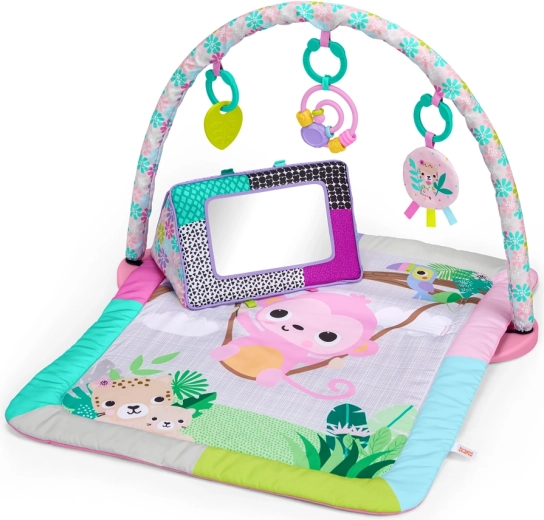 Bright Starts Tapis d’éveil pour le développement de la motricité et des sens Treetop Bloom