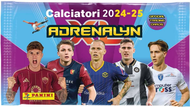 Panini FIFA 365 2024/2025 Serie A cartes à collectionner Adrenalyn XL – booster de 6 cartes