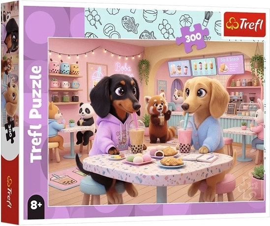 Puzzle Blaireaux au café – 300 pièces