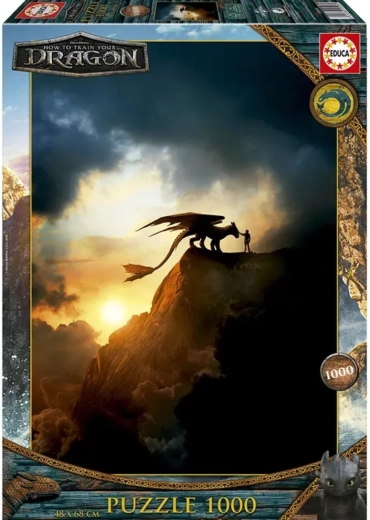 Puzzle Educa Dragons (Comment dresser votre dragon) 1000 pièces