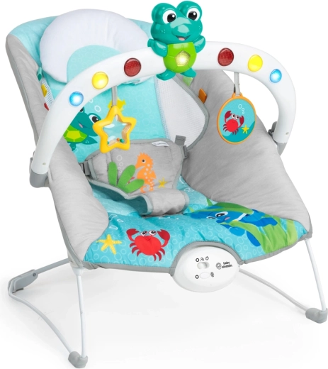 Transat musical vibrant avec lumières Kick to It Neptune BABY EINSTEIN