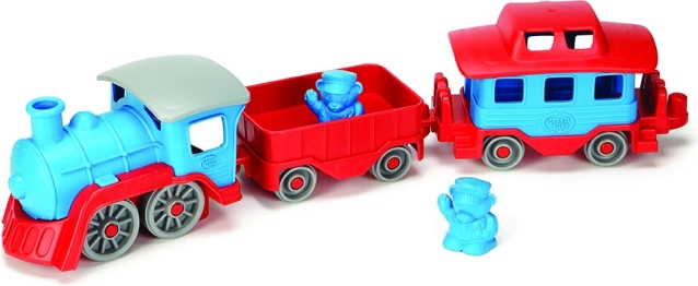 Green Toys train bleu en plastique recyclé