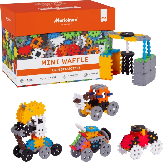Jeu de construction MINI WAFFLE Constructor 400 pièces MARIOINEX