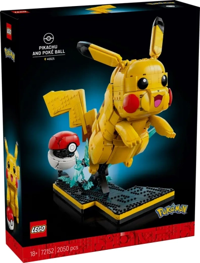 LEGO Pokémon Pikachu et Poké Ball (2050 pièces)
