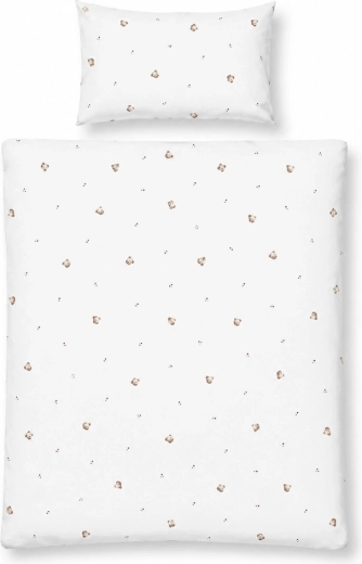 Babymatex parure de lit imperméable en jersey pour lit bébé, ourson 100 × 135 cm, 40 × 60 cm