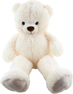 Ours en peluche blanc 90 cm