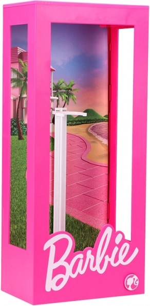 Vitrine lumineuse Barbie pour poupées