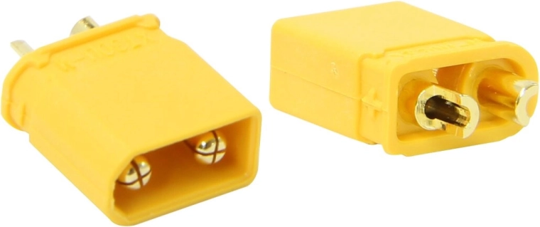 Connecteur haute intensité JAMARA XT30 plaqué or Grip, paire