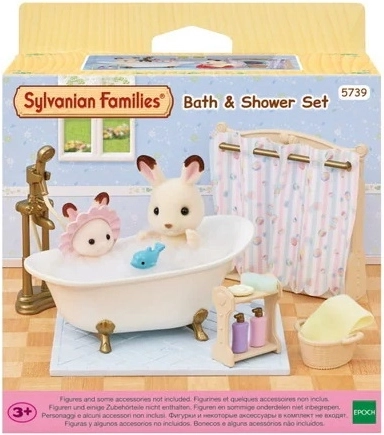 Sylvanian Families – set de salle de bains avec baignoire et douche