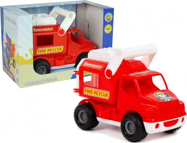 Camion de pompiers ConsTruck POLESIE rouge