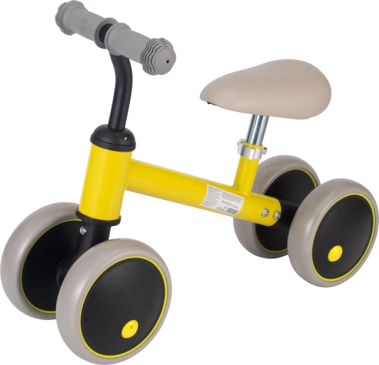 Draisienne d’équilibre Sparkys à quatre roues, jaune