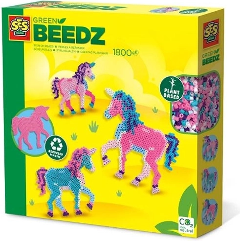 SES Creative Green Beedz perles à repasser – licorne