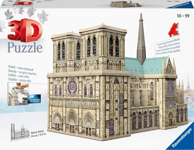 Ravensburger puzzle 3D Cathédrale Notre-Dame de Paris, 349 pièces
