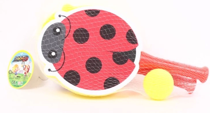 Raquettes en mousse avec motif coccinelle