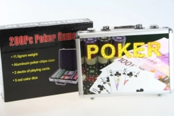 set de poker dans une mallette en aluminium 200 pièces