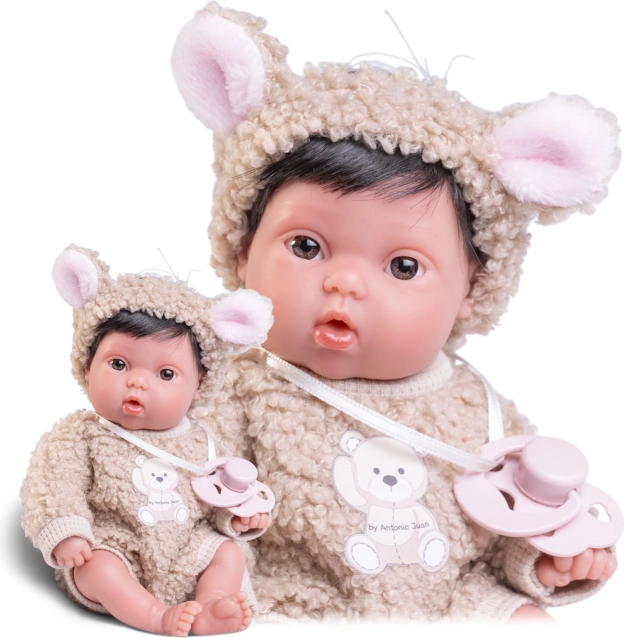 Picolín bébé ourson - poupée réaliste 21 cm