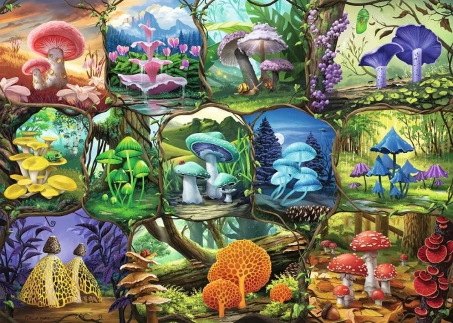 Puzzle Ravensburger beaux champignons 1000 pièces