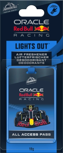 Désodorisant auto suspendu Armor All Oracle Red Bull Lights Out – All Access Pass avec cordon