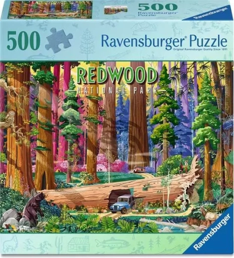 Puzzle Ravensburger Parc national : Redwood – 500 pièces