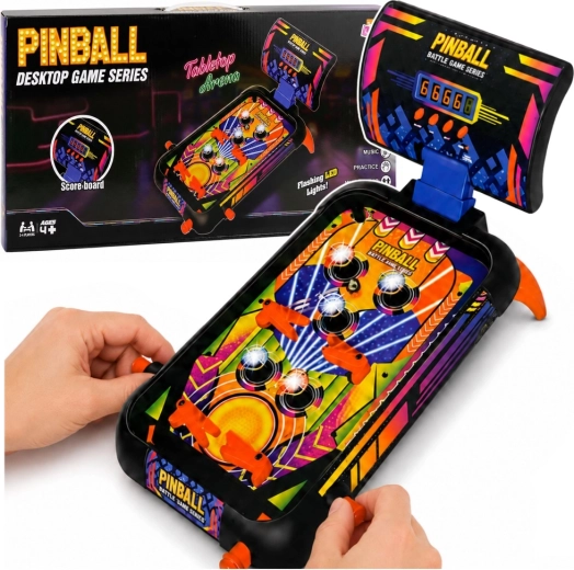 Pinball de table (flipper) avec lumières, sons et compteur de points