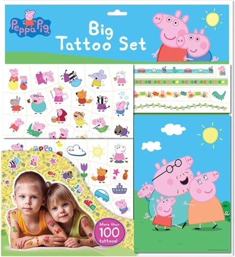 Grande set de tatouages Peppa Pig