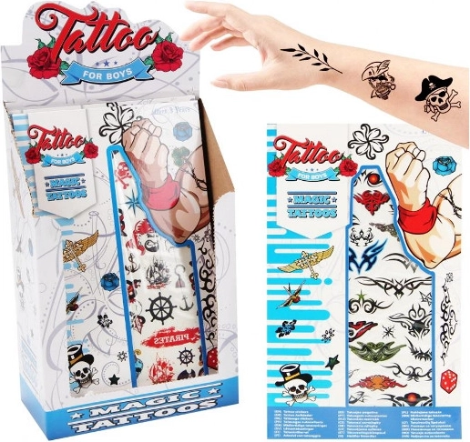 Tatouages pour enfants pour garçons – lot de 80 pièces