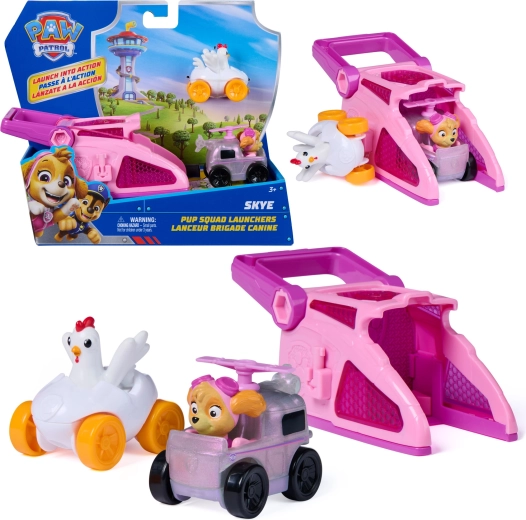 Pat’ Patrouille lanceur Skye – set avec mini voitures