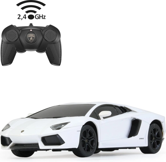 Voiture télécommandée Lamborghini Aventador 1:24 blanche