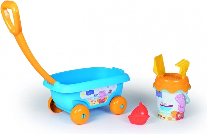 Chariot à sable Peppa Pig avec accessoires