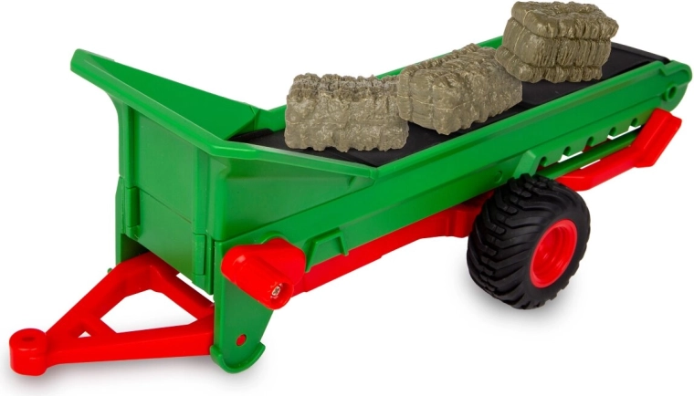 Remorque à convoyeur JAMARA avec 3 bottes de paille à l'échelle 1:24S