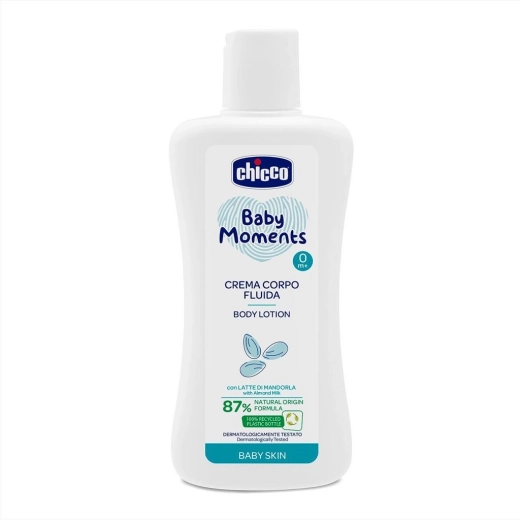 Chicco lait corporel aux amandes Baby Moments 200 ml