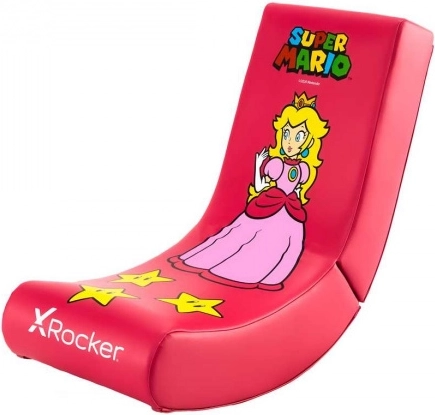 Fauteuil de sol gaming pour enfants X Rocker Super Mario Peach