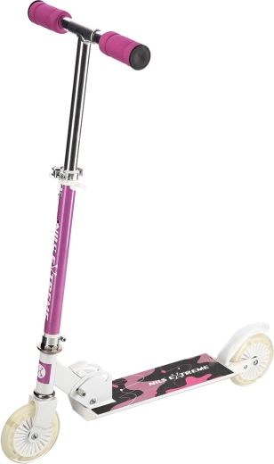 Trottinette pliable pour enfants NILS Extreme HD505 rose