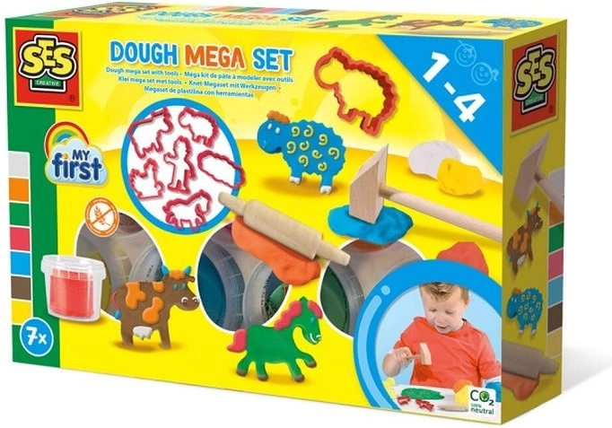 SES Creative My First méga set de pâte à modeler avec outils
